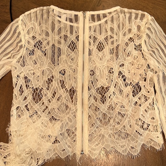 Missguided lace long sleeve crop top - Picture 6 of 6